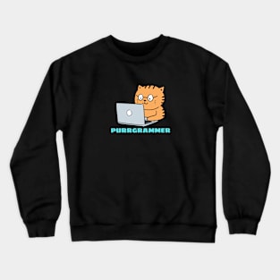 Purrgrammer | Cute Programmer Pun Crewneck Sweatshirt